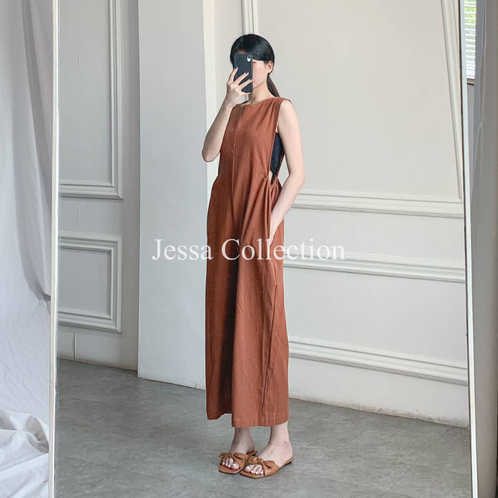 Premium Adera Jumpsuit TH 915 LINEN CRINKLE