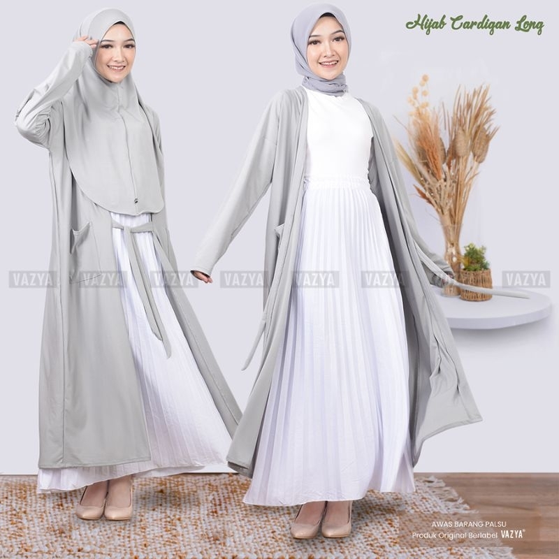 Long Cardigan Hijab / Hijab Cardigan 2in1