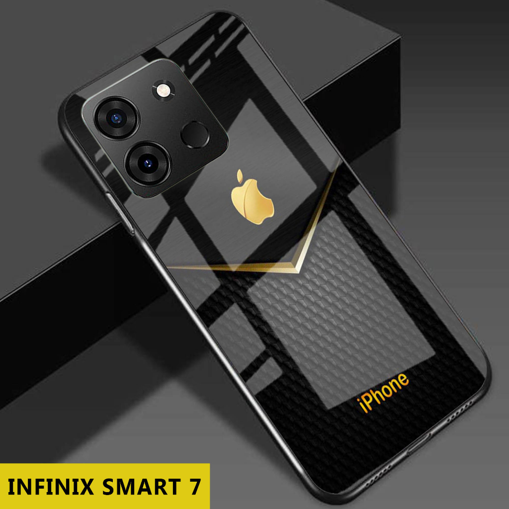 [A02] SoftCase Glass Kaca Kilau INFINIX SMART 7 - Softcase Kaca INFINIX SMART 7 - Casing Handphone INFINIX SMART 7- Case Hp INFINIX SMART 7
