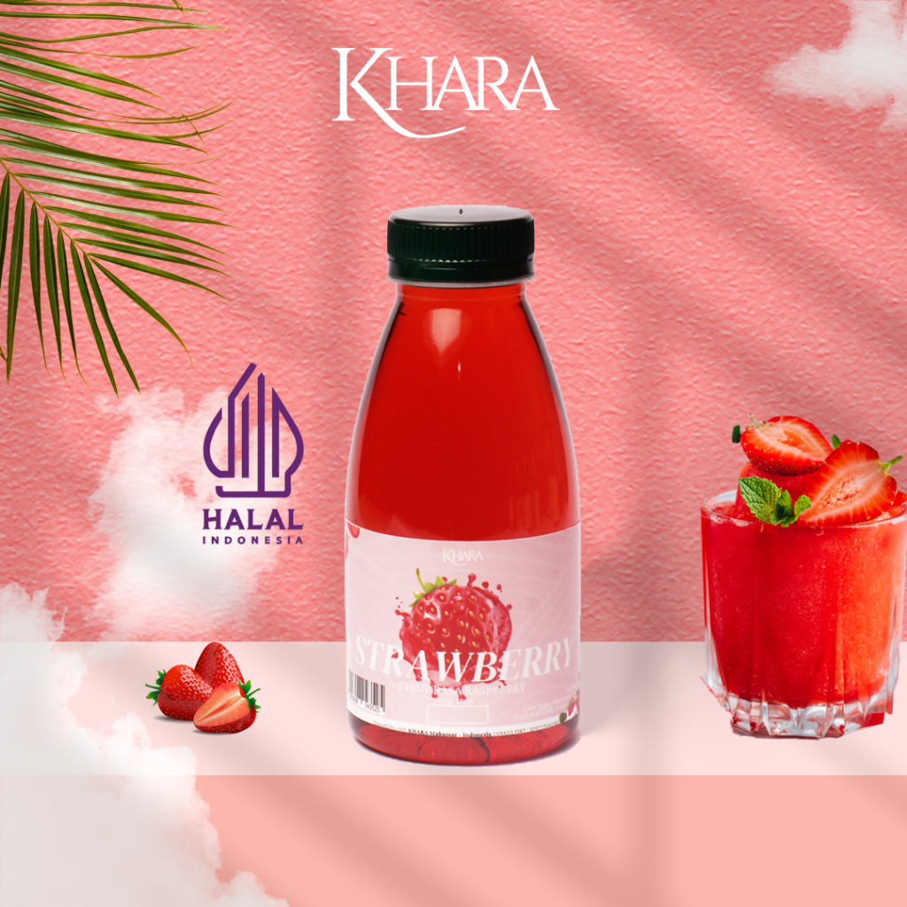 

Sirup Khara Strawberry 350ml - Khara Strawberry Flavoured Syrup 350ml