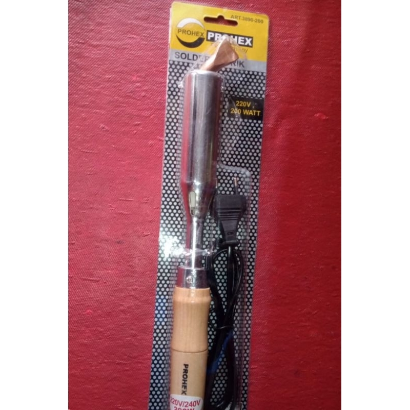 solder listrik prohex 200 Watt,solder listrik 200 Watt prohex
