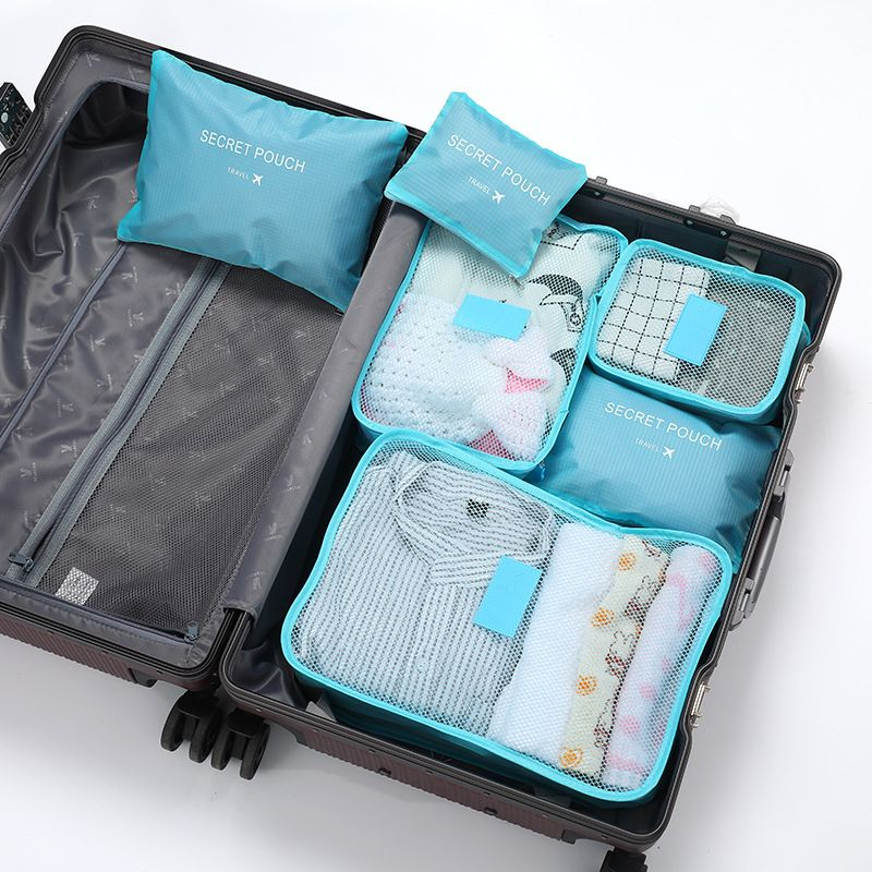 Tas Travel Laundry Pouch Set Bag Secret Pouch Traveling Storage Tas Travelling 6 In 1