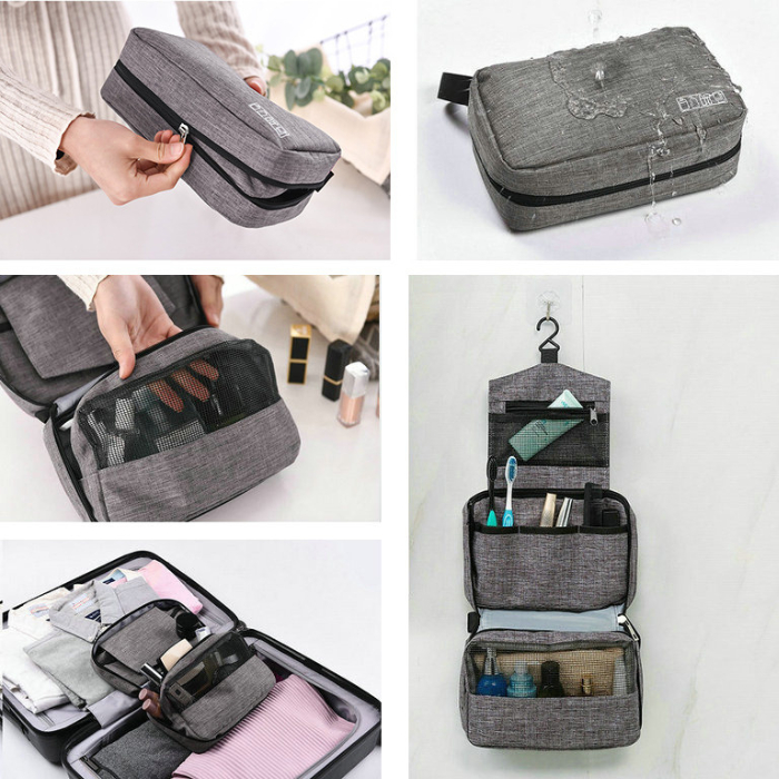 Travel Toiletries Pouch Bag Tas Organizer Alat Mandi Gantung Waterpro