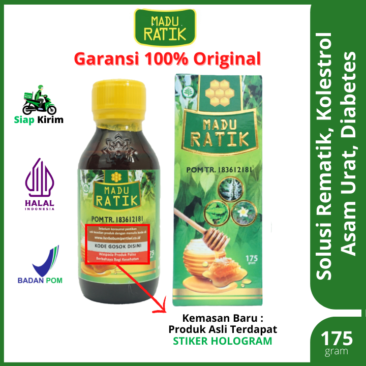 Madu Ratik Herbal Original Asli 100% Untuk Atasi Asam Urat, Rematik, Kesemutan, dan Nyeri Tumit