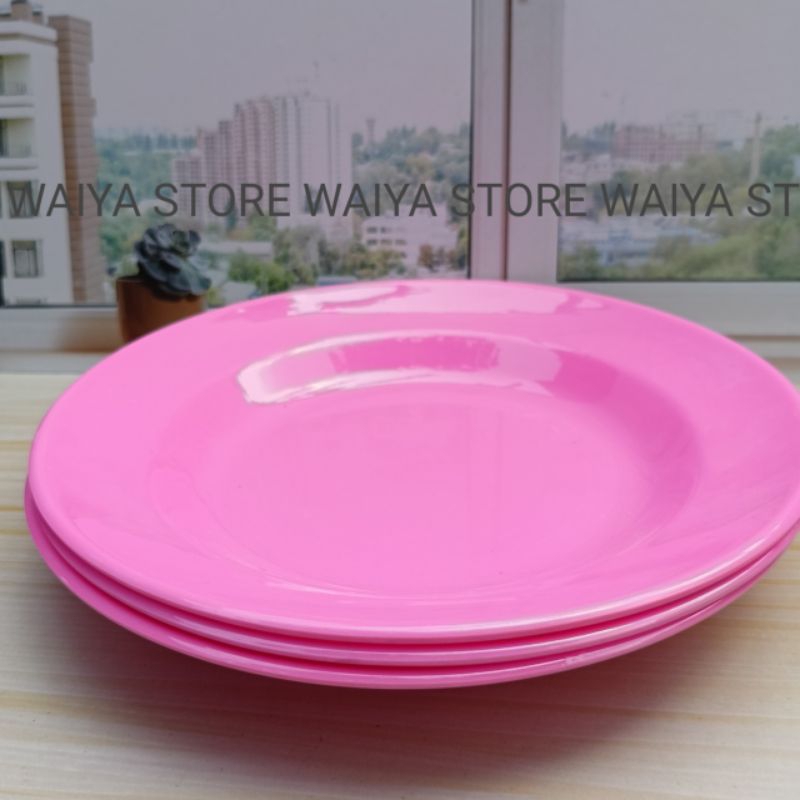 Pasti Murah 1 lusin Piring Melamin terbaru | 12 pcs Piring makan terbaru