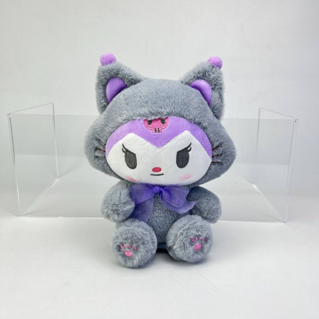 MAINAN BONEKA CINNAMOROLL MELODY KUROMI POMPOMPURIN HELLO KITTY KOSTUM KUCING PLUSH IMPOR LUCU