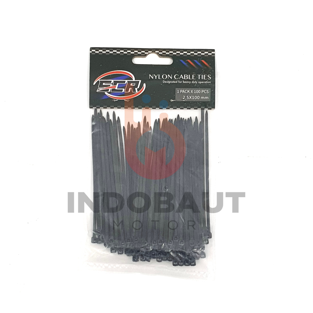 Kabel Tis Cable Ties Tali Segel Plastik 2,5 x 100 MM 10CM Hitam