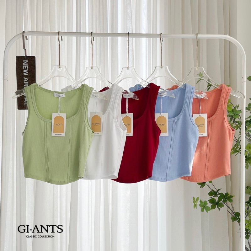 ATASAN TANK TOP GIANTS BASIC TERBARU KAOS CROP IMPORT BANGKOK (BJGB532)