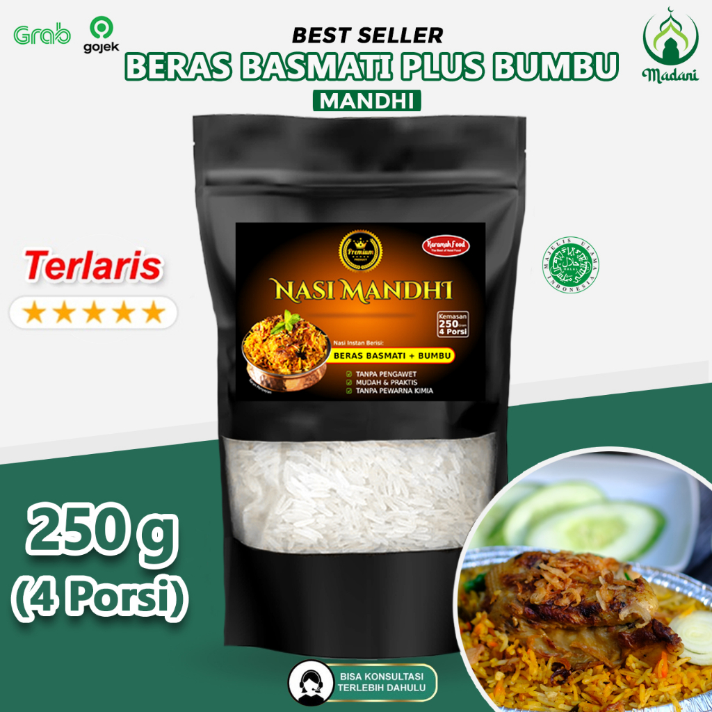 

Beras Basmati Plus Bumbu Nasi Mandhi 250g (4 Porsi)