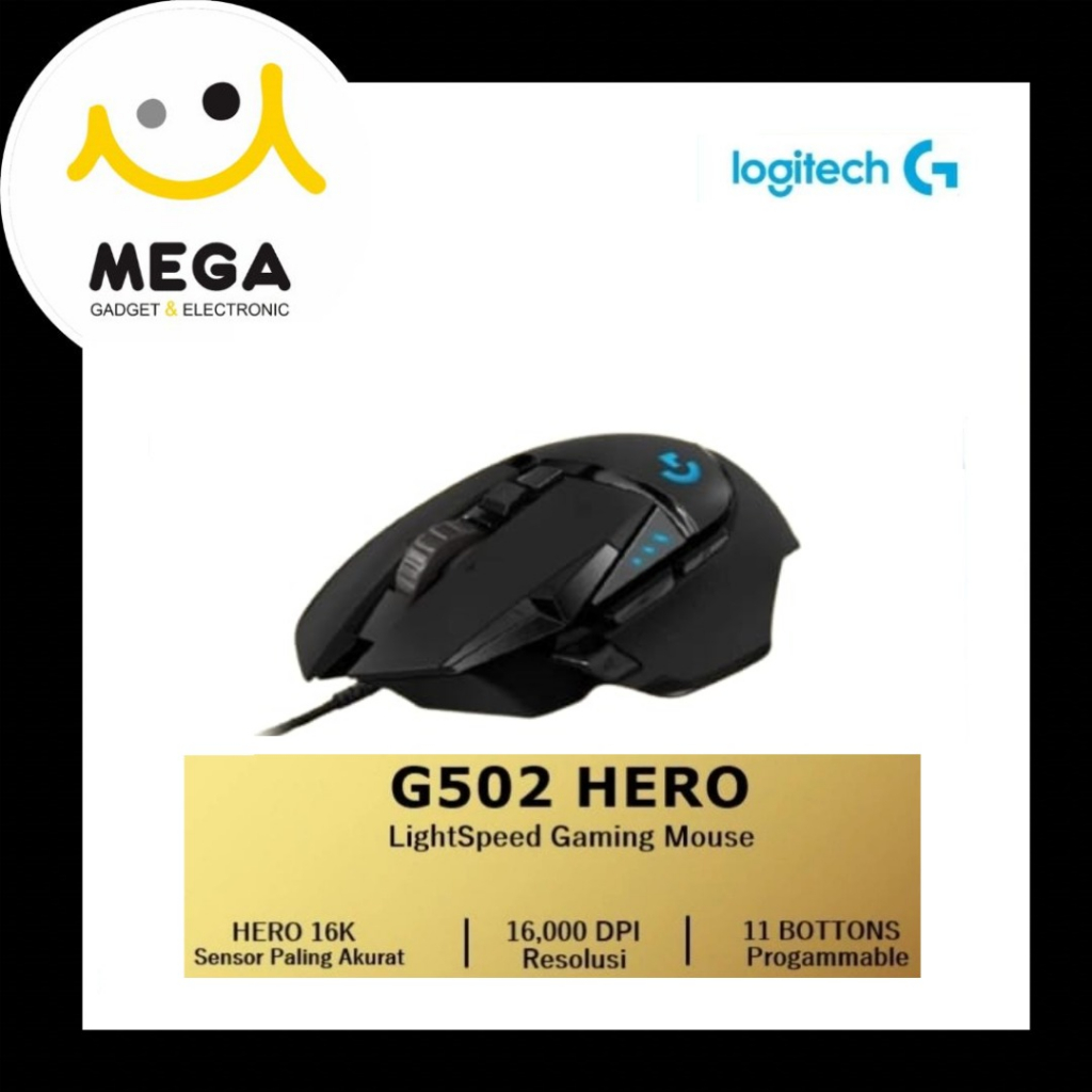 Logitech G502 Hero Gaming Mouse Garansi Resmi Logitech Indonesia