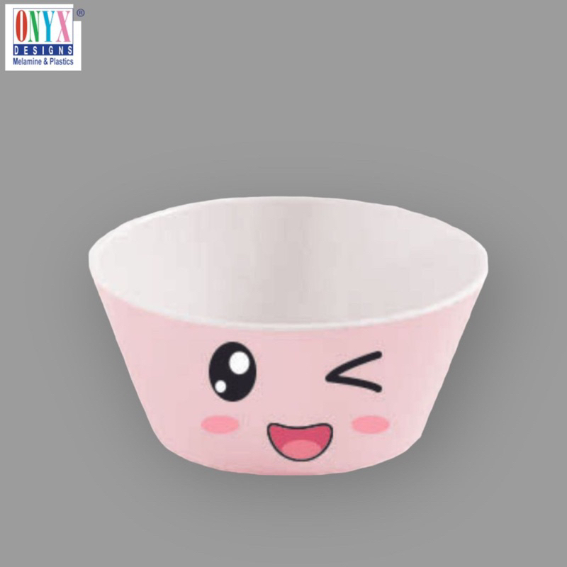 Mangkuk Sup Melamin ONYX EMOJI KARAKTER / Mangkok Soup / Mangkok Anak Melamin Karakter Lucu