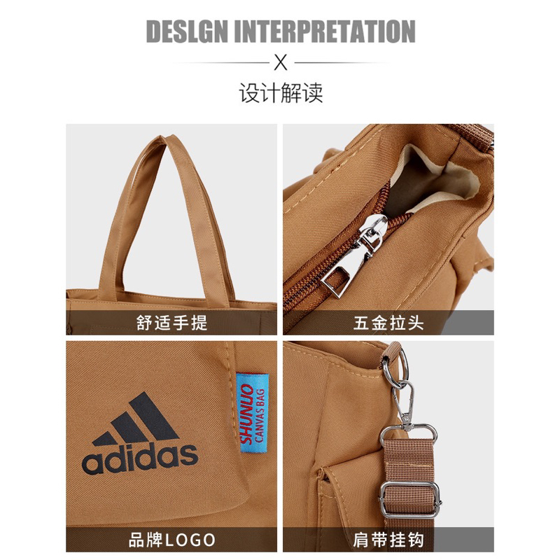 [BISA COD✅] Adidas Tote Bag / Tote Bag Adidas / Tas Kuliah Kerja Kantor / Tote Bag Adidas Pria Wanita / Tas Adidas