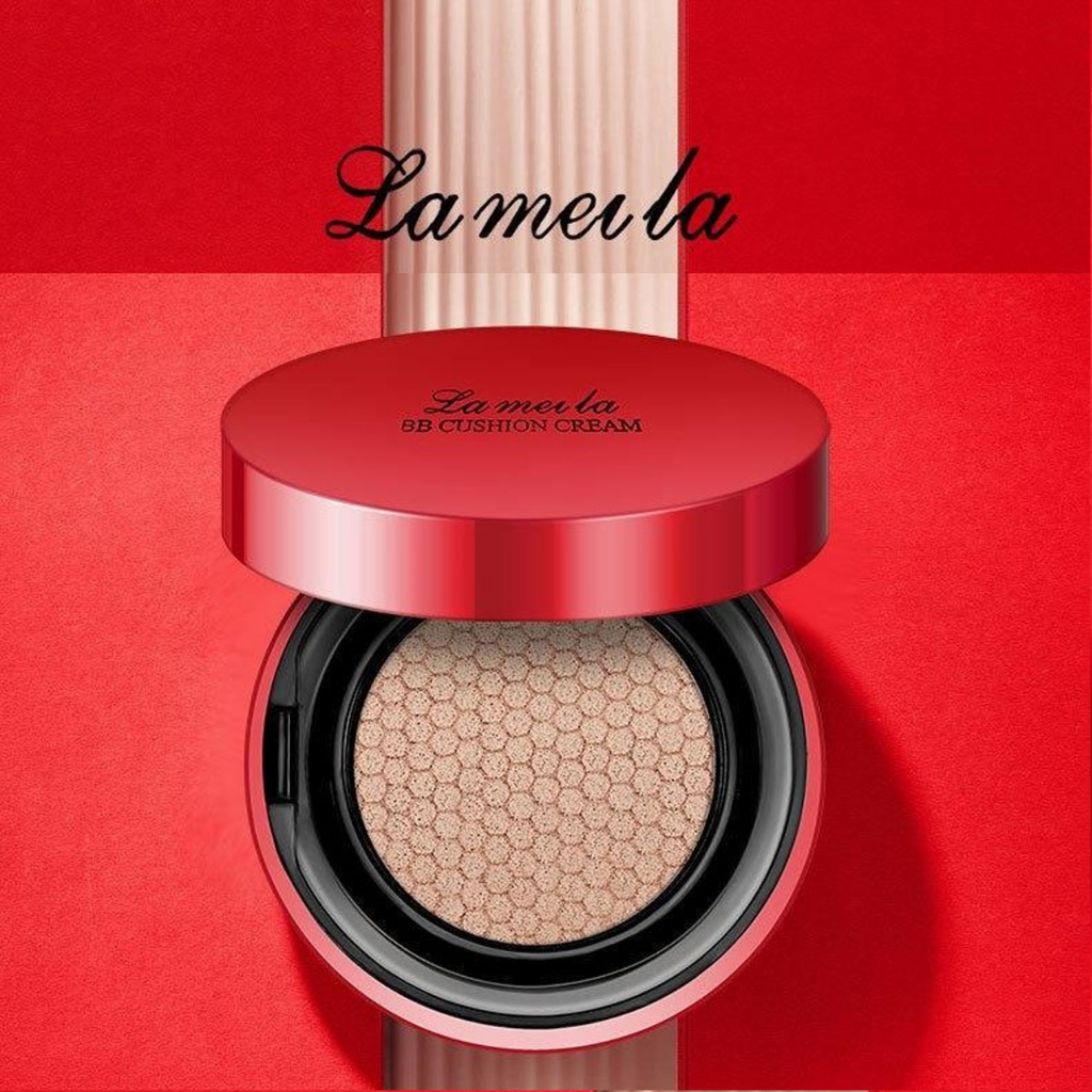 Lameila 5115 BB Cushion Cream Red Edition Waterproof dan Tahan Lama