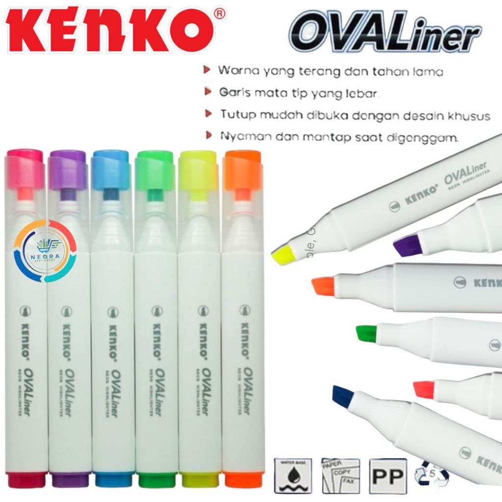 

Kenko Highlighter Neon | Penanda Warna Ovaliner