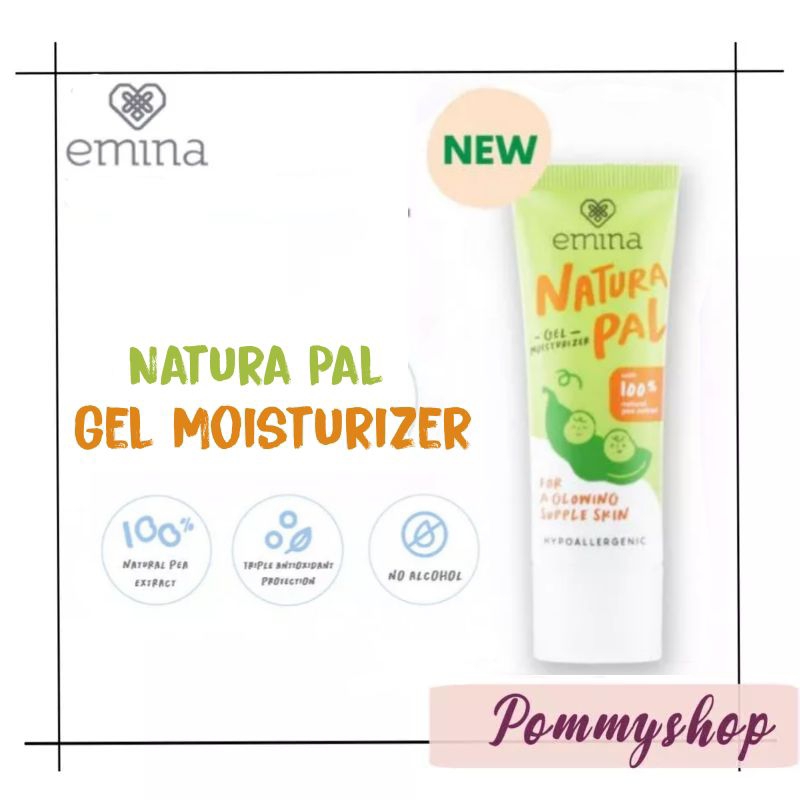 Emina Natura Pal Gel Moisturizer 20ml | Pelembab Wajah