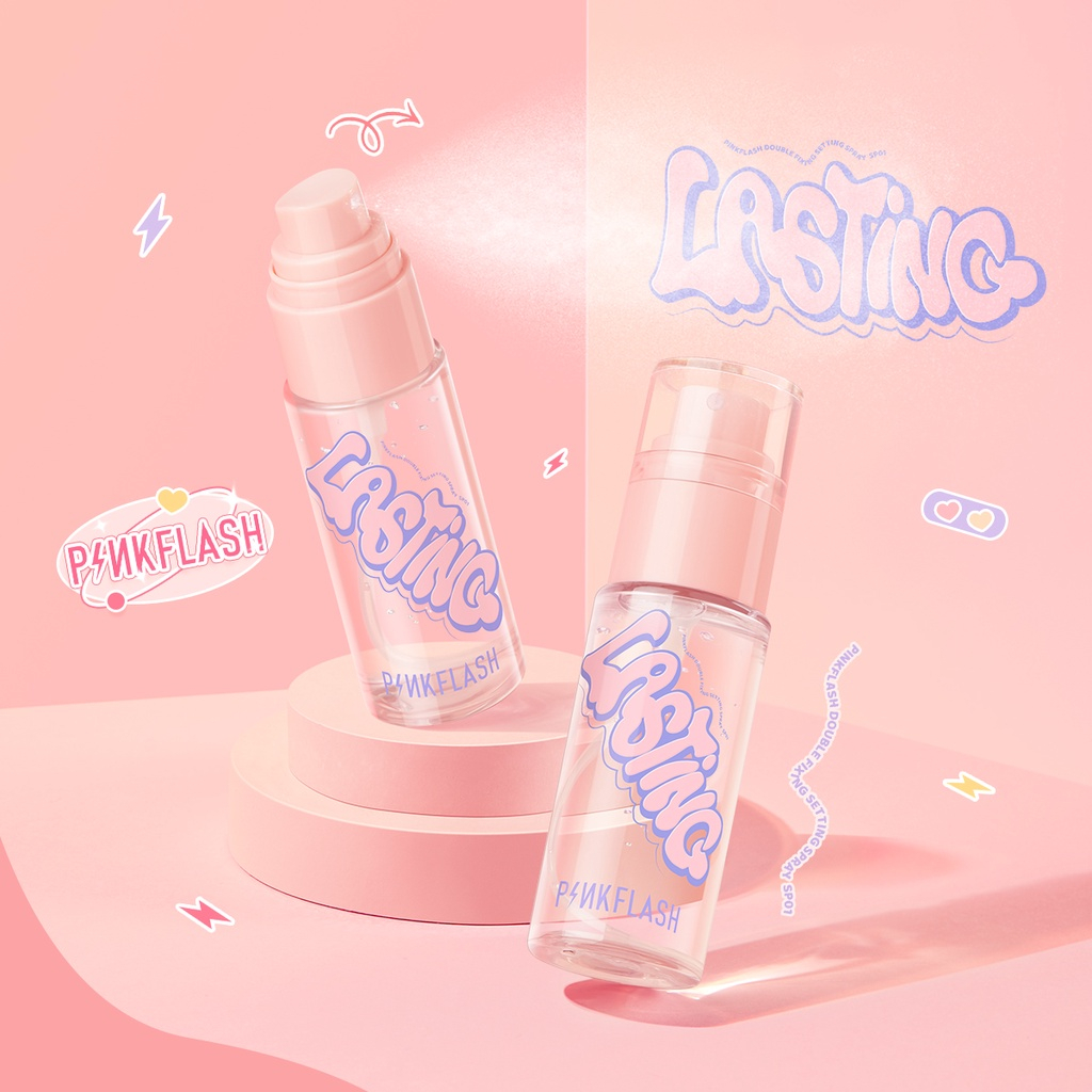 PINKFLASH Makeup Shine-free Hydrating Setting Spray Oil-control Matte Calming Fast film Forming