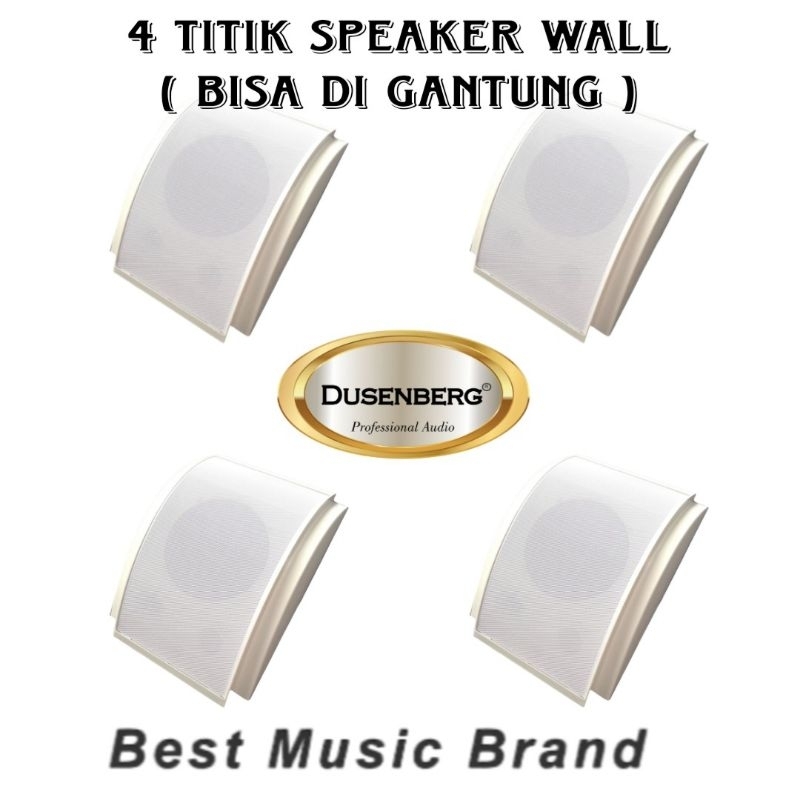 Paket Sound Wall 4 Titik DUSENBERG 5 Inch, Sekolahan, Cafe, Kantoran.!