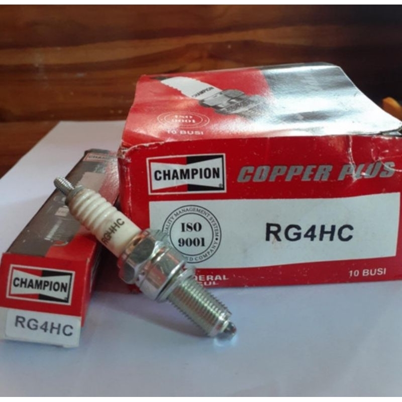 Busi Champion RG4HC Busi Motor Kharisma Supra X125 Beat F1  Jupiter MX Vixion Original Asli Champion