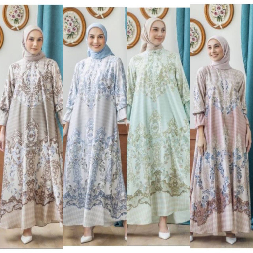 Dress Gamis Khanza Baju Wanita Pakaian wanita