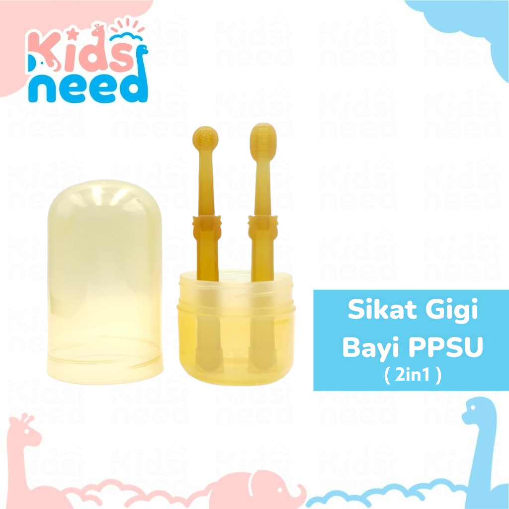 Sikat Gigi Lidah Bayi PPSU 2in1 BPA Free