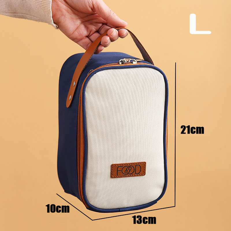 LOVE KITCHEN LIFE Kotak Makan Insulasi Anti Bocor Food Grade with Bag Double Layer - SUS304 - White