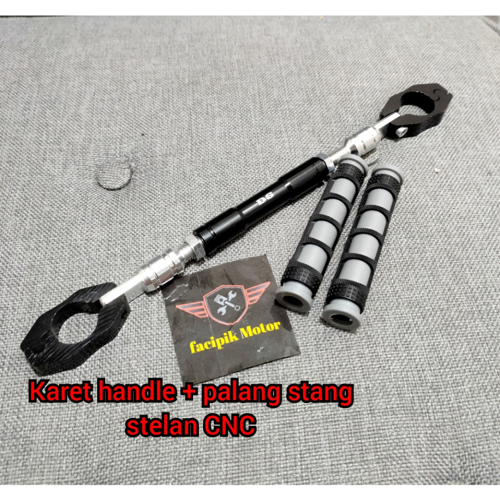 Stabilizer Stang/ Palang Stang Motor Full Cnc Motif Universal Honda Suzuki Yamaha plus kret handle