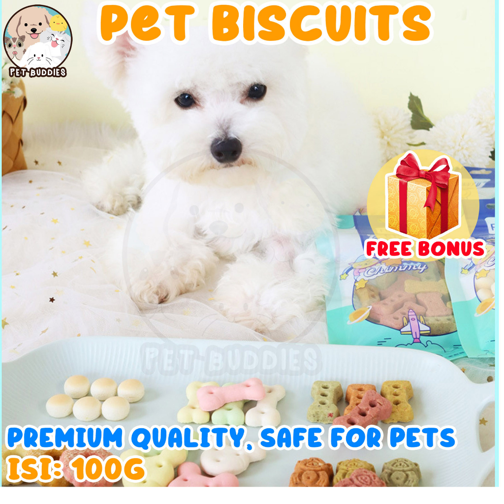 Pet Biscuit 100g Snack Kucing/Anjing Dental Cemilan Sehat Kesehatan Gigi