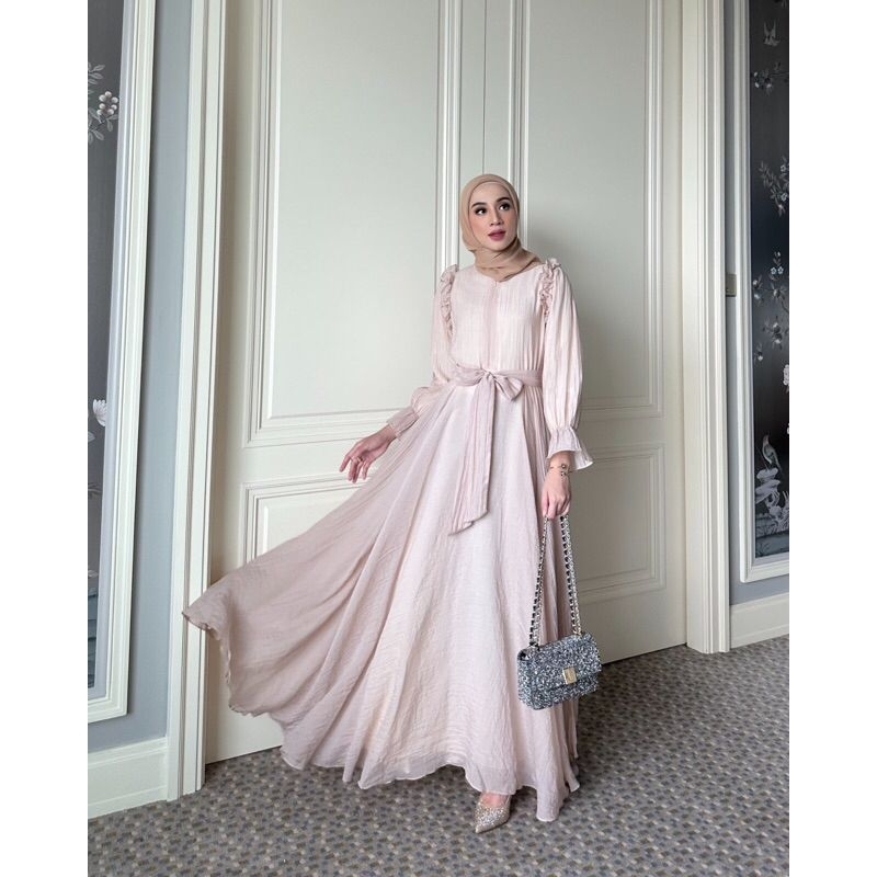 READY Asmaa dress by gonegani Sand size M