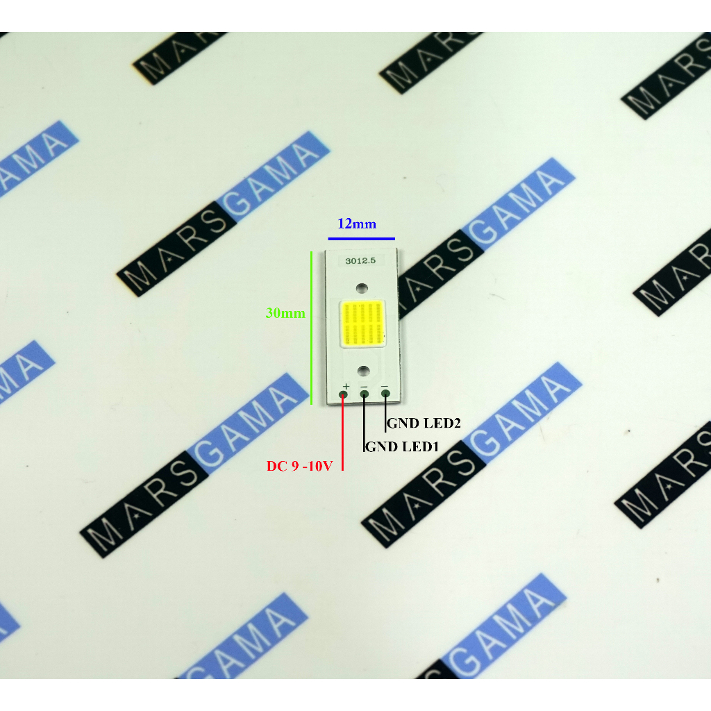 LED Chip COB 9V - 10V White Lampu Mobil Headlight