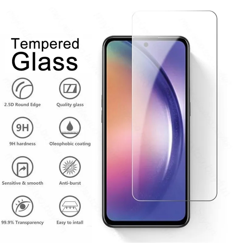 Tempered Glass CLEAR Anti Gores Kaca Screen Guard Antigores Samsung A54 A34 A24 A52 A52S A72 A73 A53 A23 A04 A04S A04E A32 A22 A51 A71 A50 A50S