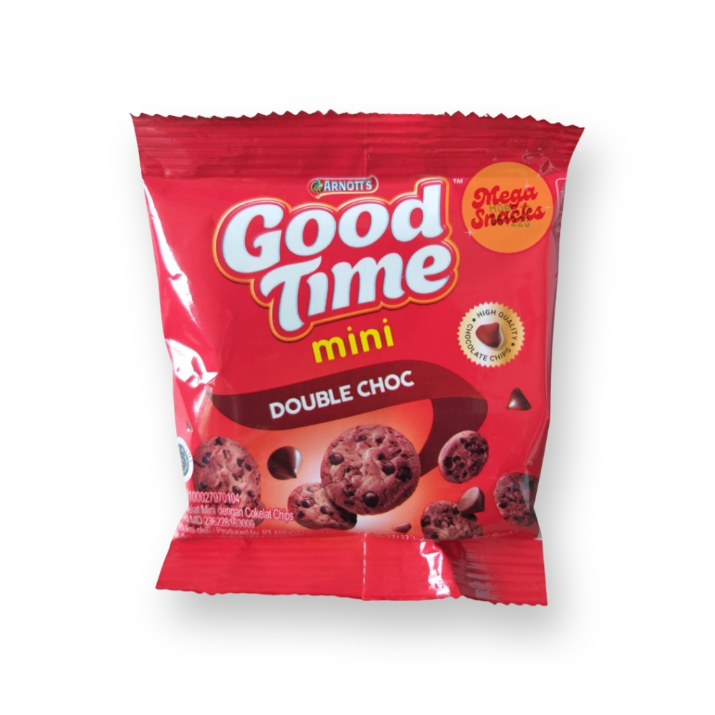 

[PROMO!!] Goodtime Mini Double Choco 18gr SATUAN / ECERAN - biskuit coklat choco chip nikmat enak termurah diskon