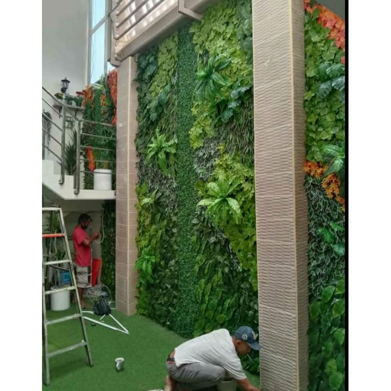 tukang taman vertikal garden sintetis artificial tanamanhias