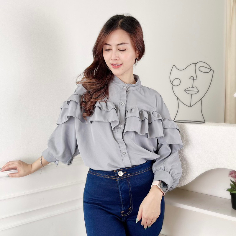 AFI - EC - Geya Oversize Blouse Wanita