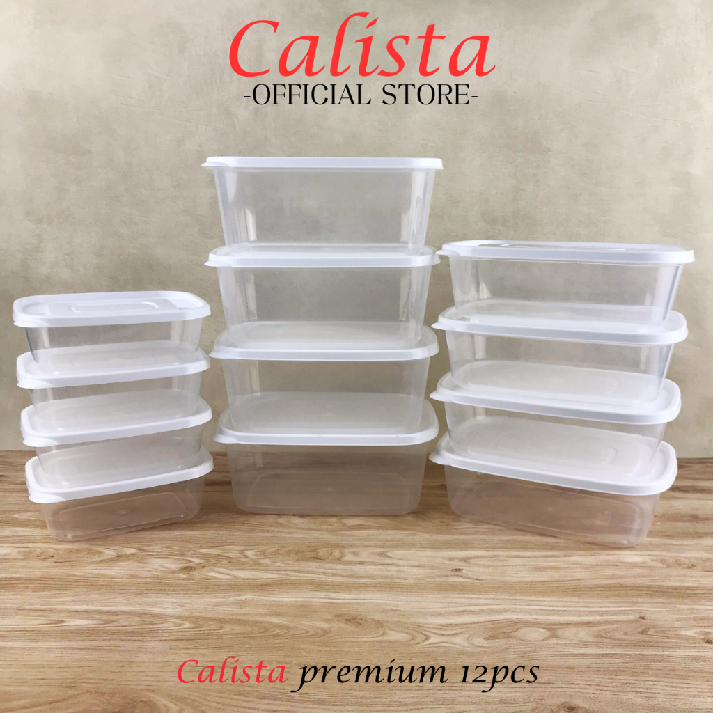 [ CALISTA ] TOPLES SET PLASTIK CALISTA FURANO PREMIUM SET ISI 12PCS FOOD CONTAINER PREP PREPARATION KULKAS SET TEMPAT WADAH PENYIMPANAN MAKANAN BUAH DAPUR SET