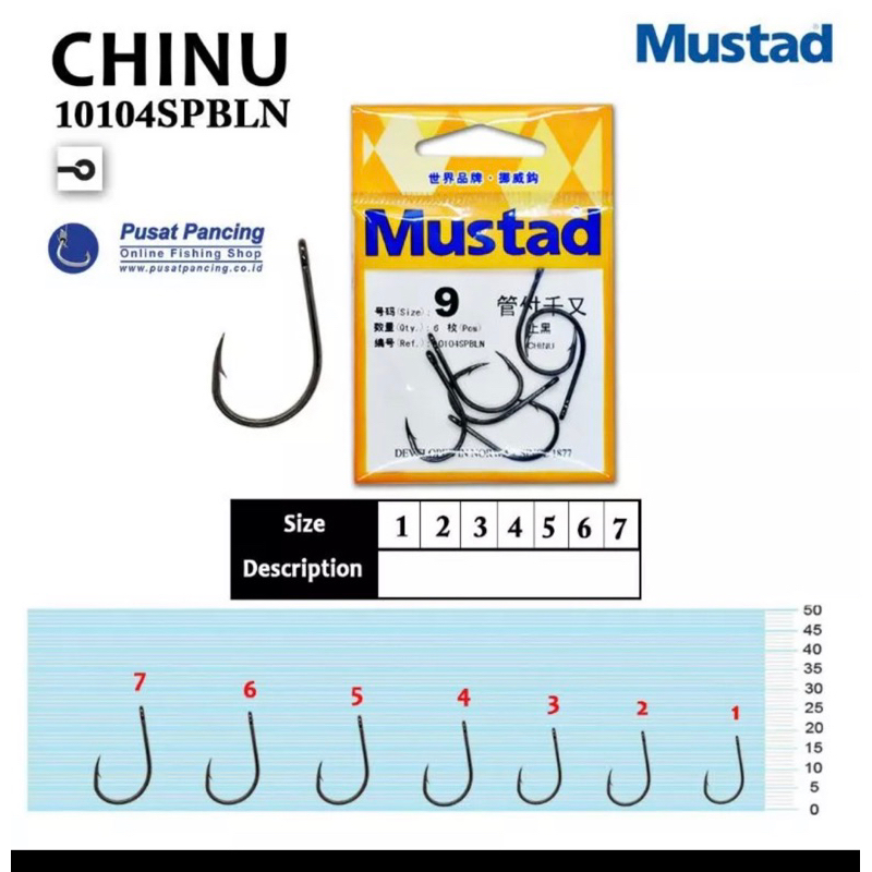 Mata Pancing Mustad 10104-SPBLN / Chinu Ring