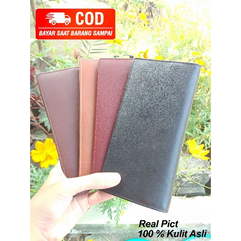 Dompet Panjang pria/Dompet Lipat Pria Panjang Fashion Laki Laki Bahan Asli Kulit/Dompet kulit pria w