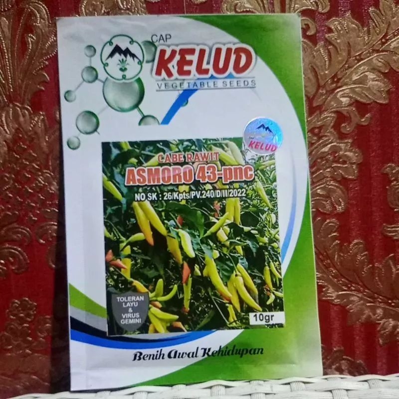 Biji | Benih Cabai Rawit Merah (RM | CRM) ASMORO  43-pnc