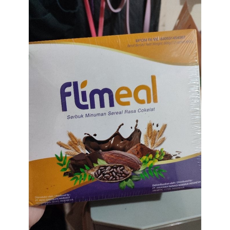 

FLIMEAL (MEAL REPLACEMENT) 1 BOX (ISI 12 SACHET) - COKLAT VEGAN