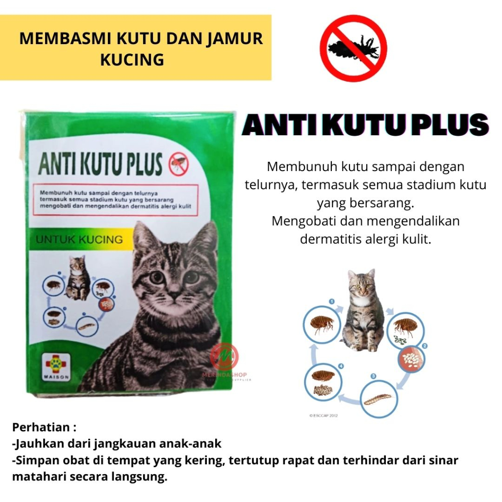 Obat kutu Ampuh Untuk Kucing Ukuran SACHET