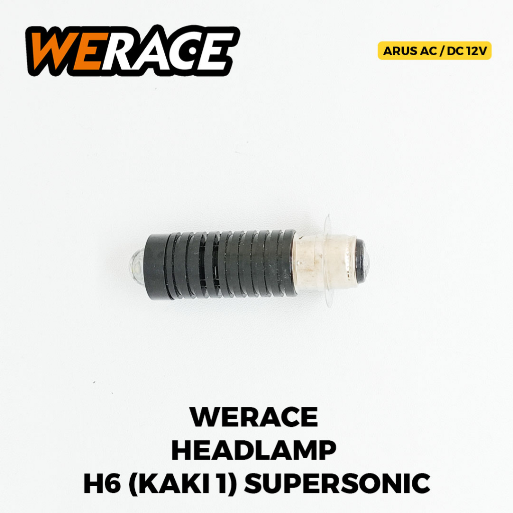 [WERACE] LED H6 SUPERSONIC LASER D2 2 WARNA MODEL BEBEK PNP PUTIH KUNING 12VOLT CAHAYA LEBAR TAHAN LAMA