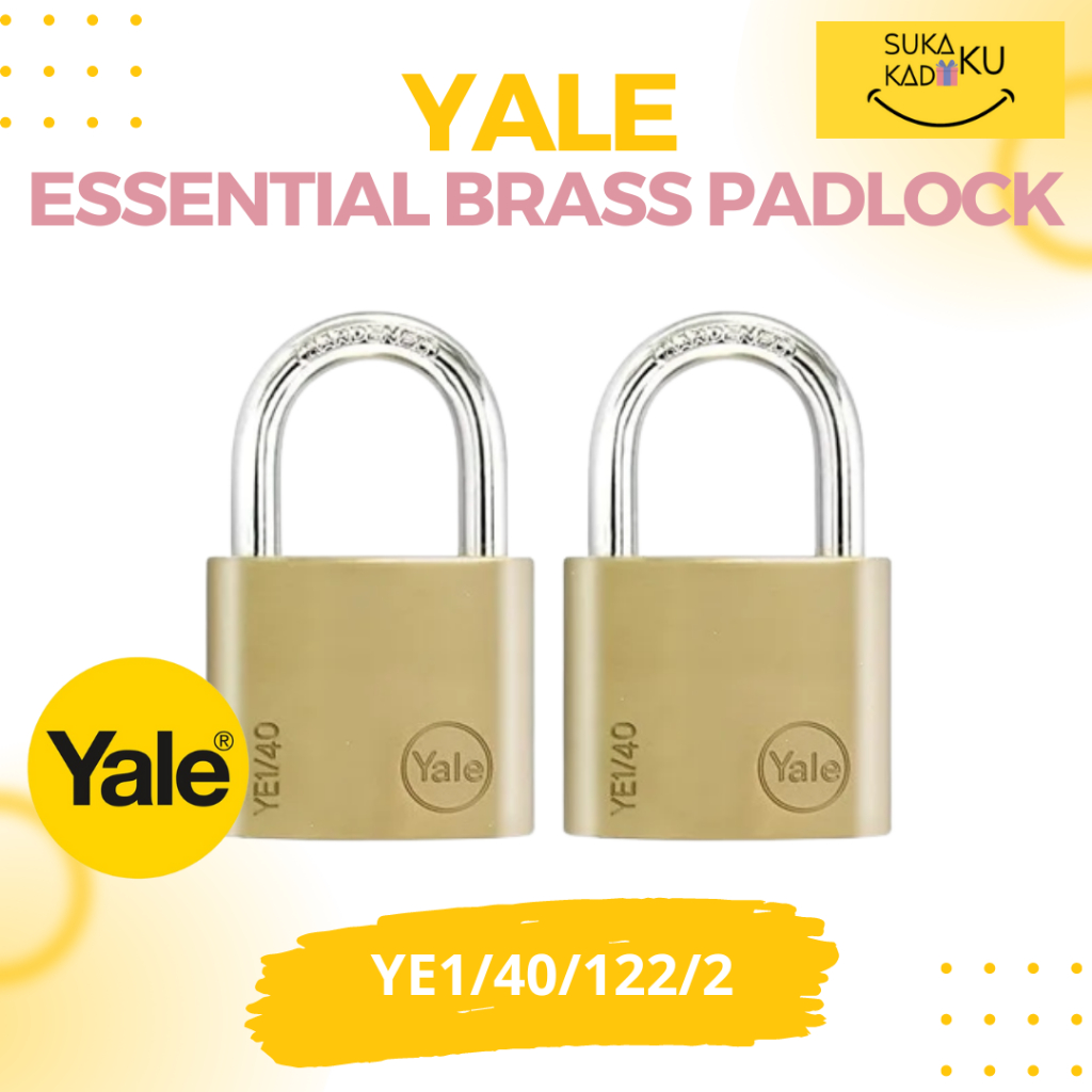 YALE GEMBOK YE1/40/122/2 isi 2 ESSENTIAL 40MM PADLOCK