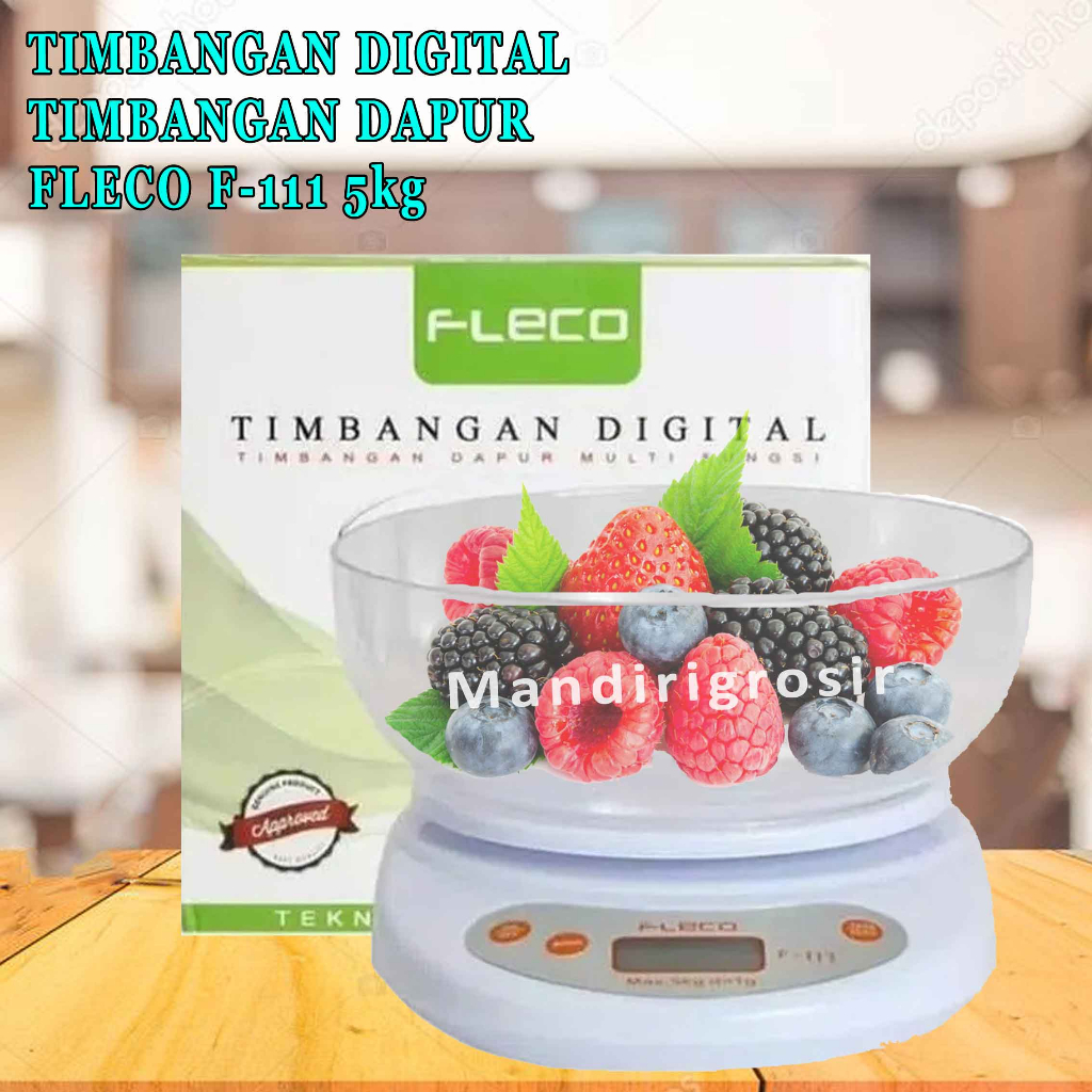 Timbangan Dapur * Fleco F-111 * Timbangan Digital * 5Kg