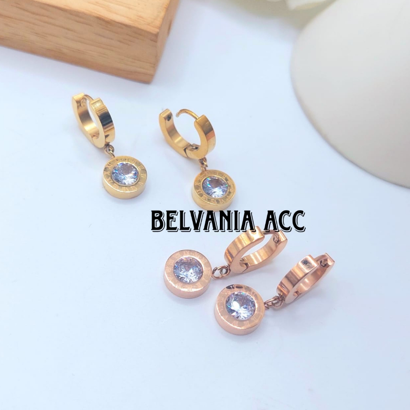 Anting permataTerlaris Terbaru Anti Pudar Titanium Dewasa / Anting Wanita Korea Import / Anting Tita