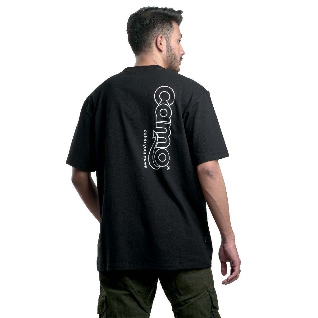 CAMO WARBROKE | TSHIRT OVERSIZE 9380 BLACK