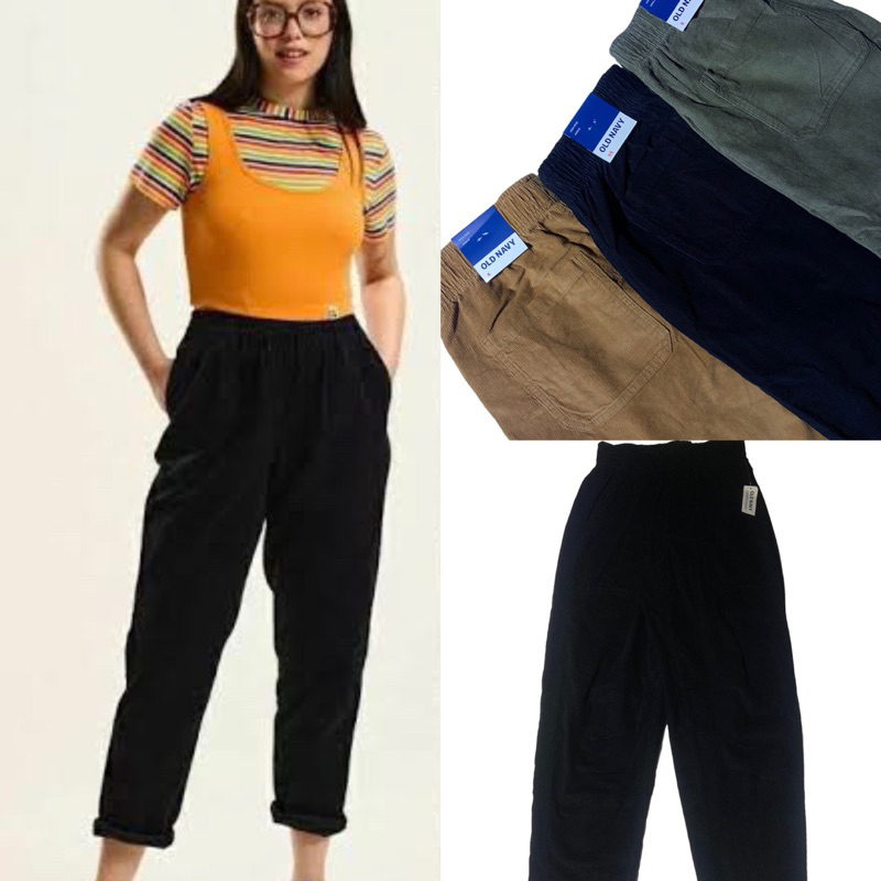 Old Navy Corduroy Pants Women | Celana Corduroy Wanita