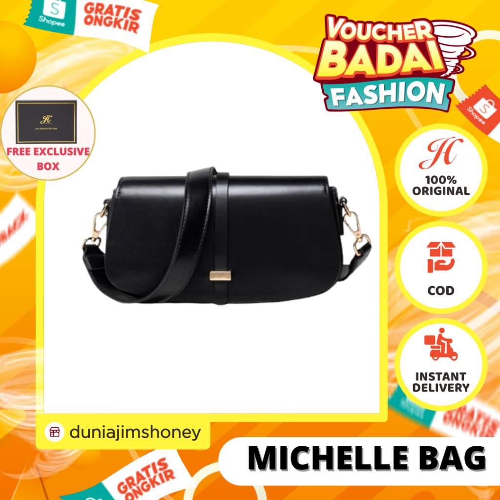 Jims Honey Michelle Bag Tas Selempang Bahu Wanita Slingbag Shoulderbag Import JH Berkualitas Murah Fashionable