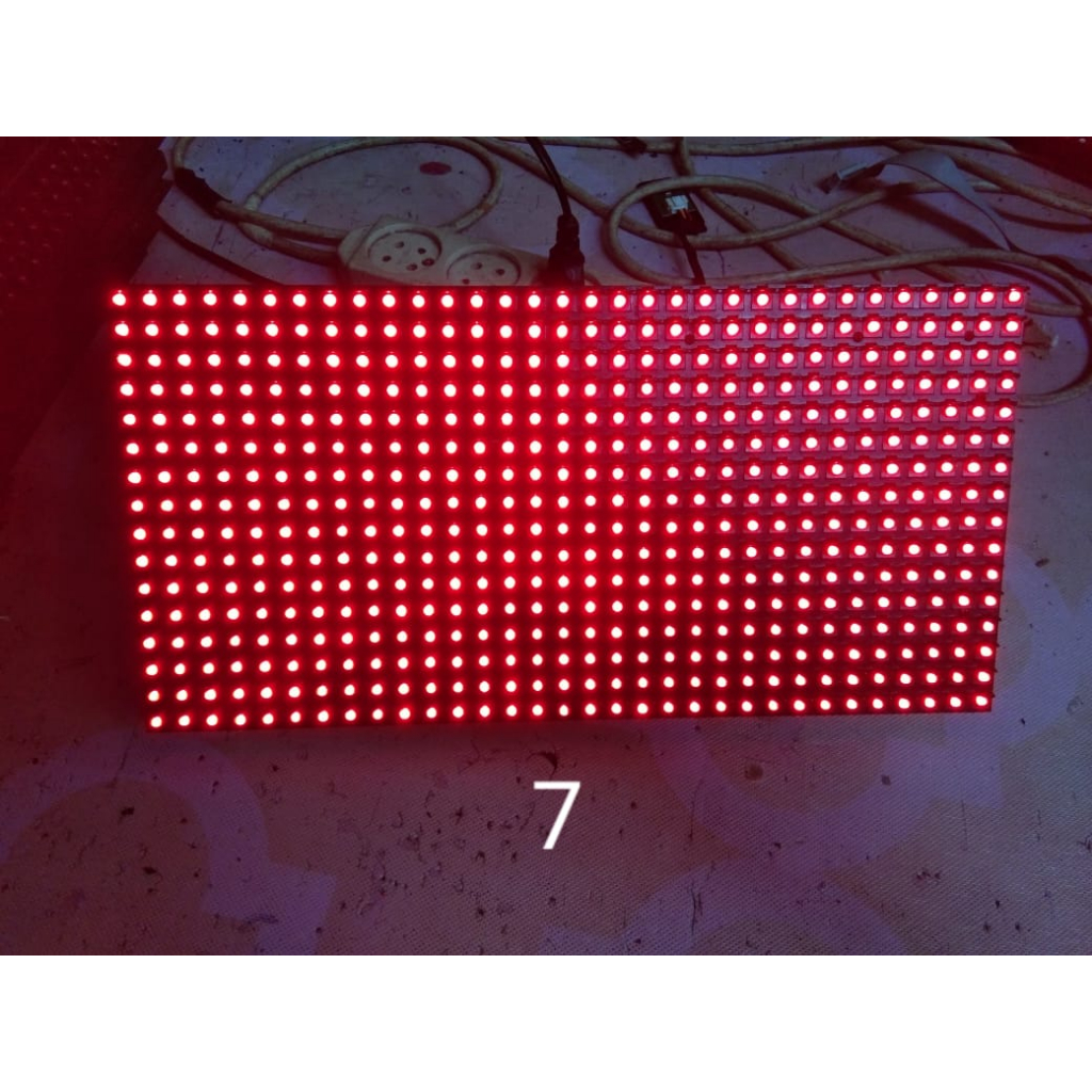 panel p10 led merah outdor second