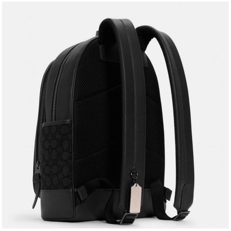 Backpack Coach Thompson In Signature Jacquard With Varsity Stripe