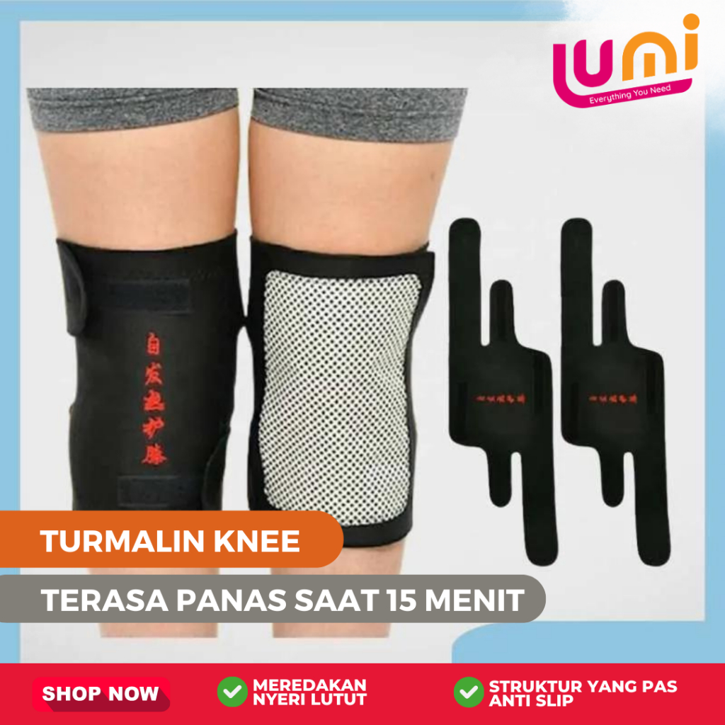 2PCS ( KANAN KIRI ) DEKER TERAPI PEMANAS LUTUT THERAPY MAGNETIK SUPORT