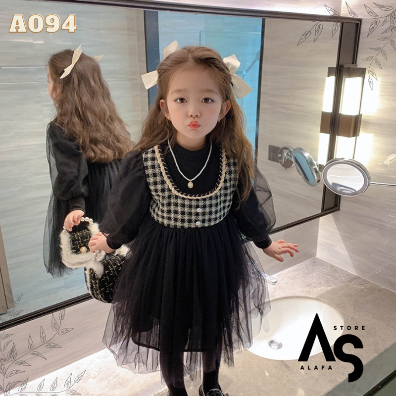 Dress anak perempuan Import Premium 1-9th A094